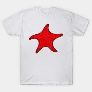 Starfish (black/red) T-Shirt